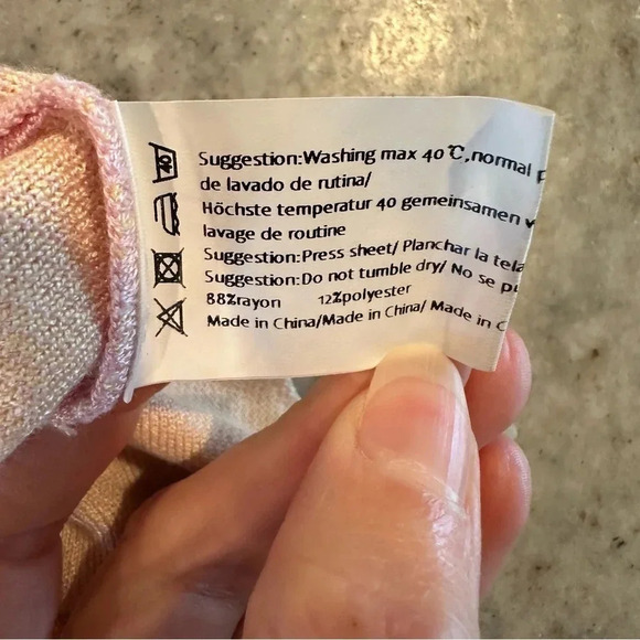 Ekouaer Daisy Lavender Batwing Long Sleeve Sweater Size Large - Picture 7 of 9